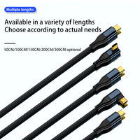 Cable USB C a C de Carga Rápida y Transferencia de Datos de 0.5M PD 240W con Cubierta de PVC Trenzada para iOS y Computadora, Tendencia 2026