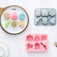 Nouveau moule en silicone de qualité alimentaire 2026 en forme d'abeille pour gâteaux, mousses et chocolats, idéal pour la cuisine domestique
