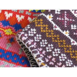 Gorro de punto de invierno con diseño de moda, gorro con orejeras cortado para niños con estampado de punto con orejeras y trenzas, gorros <span class=keywords><strong>Mea</strong></span> Culpa - Product Image 2