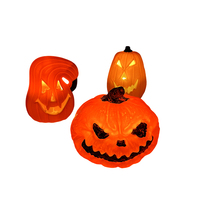 Décorations d'Halloween en plastique pour l'extérieur, lanternes de citrouille d'Halloween à LED lumineuses pour les fêtes