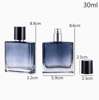 Flacon pulvérisateur de parfum en verre de 3,4 oz, atomiseur de Cologne vide