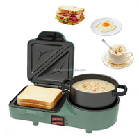 Aifa - Poêle à œufs 3 en 1 personnalisée, revêtement antiadhésif, cuiseur à œufs multifonctionnel, machine à petit-déjeuner, appareil à panini et sandwichs
