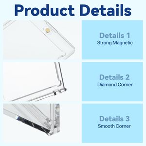 NOVISON One Touch Pro Mold Magnetic Card Holder Display Protector กล่องใส่การ์ดแม่เหล็กแบบแข็ง ไม่มีฝาปิด หนา 30 มม. ขนาดการ์ดสั่งทำได้ - Product Image 3