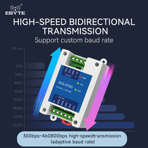 อีไบท์ E810-Z01 ฮับ โมดูลโปรโตคอลอนุกรมแบบสองทิศทางพร้อมระบบแยกสัญญาณโฟโตอิเล็กทริก ตัวแปลงสัญญาณอุตสาหกรรม RS232 เป็น RS485 แบบแยกสัญญาณ - Product Image 4