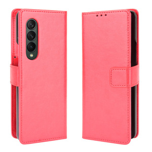 Étui de téléphone portable portefeuille en cuir PU Crazy Horse Design pour Samsung pour <span class=keywords><strong>Galaxy</strong></span> <span class=keywords><strong>Z</strong></span> <span class=keywords><strong>Fold</strong></span> <span class=keywords><strong>3</strong></span> 5G - Product Image 4