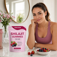 Bonbons gélifiés aux baies mélangées et au Shilajit avec Ashwagandha pour l'équilibre hormonal adulte, l'énergie, le soutien immunitaire et la gestion du métabolisme