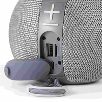 TG683 RGB LED Boombox BT-Lautsprecher, tragbarer, kabelloser Mini-Musikbox-Lautsprecher, runde Kugel-Soundbox mit Tragegurt und Haken