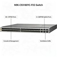 Cisco Nexus N9K-C93180YC-FX3 48x25G SFP28 6x100G QSFP28 Commutateur de centre de données géré L2 L3 3.6Tbps ACI NX-OS VXLAN ToR Leaf Spine