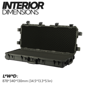 INCHOICASES ile yüksek kalite uzun sert plastik kasa tekerlek açık su geçirmez koruyucu saklama kutusu Gun yay avcılık için - Product Image 2