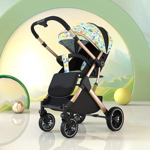 <span class=keywords><strong>Poussette</strong></span> bébé pliable en métal légère et personnalisable à 4 roues, chariot bidirectionnel pour les voyages, pour les enfants de 3 ans, possibilité de s'asseoir et de se coucher - Product Image 4
