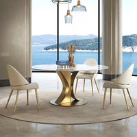 Italienischer Matte Rock Board Esstisch New Modern Simple Home Light Luxus Design für 10 Personen Plattenspieler Feature