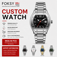 Montre pour homme en quartz de luxe personnalisée, OEM ODM, marque privée, 5ATM, mode business, fabricant de montres avec logo personnalisé pour les acheteurs en gros