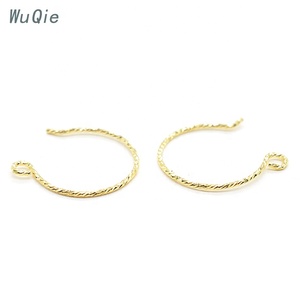 Wuqie Thời Trang Bạc 925 Phát Hiện Trang Sức Hình Bán Nguyệt <span class=keywords><strong>Hoop</strong></span> Earring Hooks Cho DIY Jewelry Làm Các Loại Của Bông Tai Móc - Product Image 2
