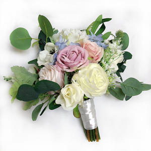 Arreglo Floral Personalizado para Bodas, Fondo de Escenario, Flores de Tela Blancas para Bodas al por Mayor - Product Image 1