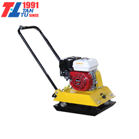 Compacteur vibrant manuel à moteur 6,5 CV essence/électrique/diesel pour terre, plaque vibrante, machine de compactage de sol