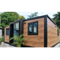 Maison conteneur modulaire préfabriquée de luxe avec 2 chambres et 1 salle de bain, extensible, type capsule, prête à l'emploi