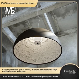 Illuminazione Moderna e Minimalista per Ristoranti, Lampade Sospese Uniche e Creative per Giardini, Lampade a Mezzaluna in Resina Stile Nordico - Product Image 1