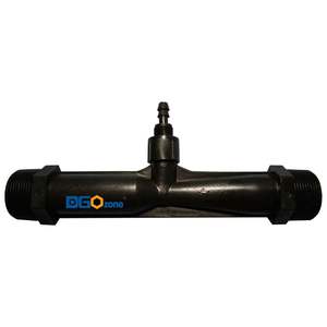 1.5英寸文丘里注射器，带阀，用于混合气体和液体PVDF材料混合器臭氧文丘里连接器KH-A48275 DGOzone - Product Image 1