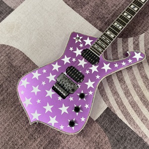 กีตาร์ Iceman Ibanz ฮาร์ดแวร์โครเมียม HH จัดส่งฟรีจากสต็อกในสหรัฐอเมริกา - Product Image 1