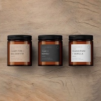 Étiquettes personnalisées de luxe résistantes à l'huile pour bougies, impression de logo, papier texturé, autocollant en feuille d'or pour pots de bougies