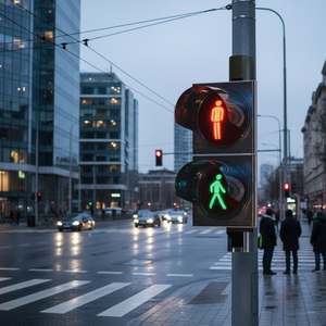 Feux de circulation piétonnière LED série A, tête de signalisation de 200 mm, feux de passage, polycarbonate UV, IP65, 12/24 V ou 220 V, sécurité routière - Product Image 3
