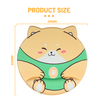 Promotion d'usine Gel 3D Anime tapis de souris mignon Corgi chien Silicone anti-dérapant tapis de souris pour cadeau bureau
