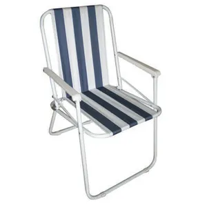 Açık eğlence çelik hafif taşınabilir katlanır plaj sandalyesi