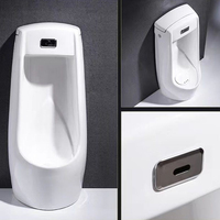 Urinario de Cerámica Minimalista de Grado Comercial, Colgante de Pared, Anti-Salpicaduras, para Hoteles, Centros Comerciales, Oficinas, Renovaciones, Suministro al por Mayor
