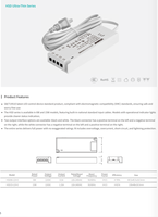 Alimentation LED simple 12V DC 6W/15W ultra-mince, étanche, certifiée CCC RoHS, pour solutions d'éclairage de meubles OEM