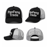 Casquette de baseball bicolore à 5 panneaux brodée sur mesure, structurée, à visière incurvée, Gorras, casquettes de camionneur en maille en gros pour hommes