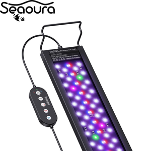 Seaoura SR-653 אקווריום מקצועי הוביל אור מלא ספקטרום מלא אור מים טריים כחול לבן 3 ערוץ מנורת דגים להתאמה אישית - Product Image 1