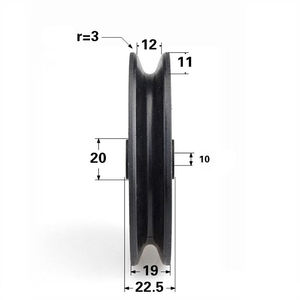 Équipement de gym commercial : Roue silencieuse en nylon 70 80 90 115 pour machine à câble croisé, pièces et accessoires de fitness - Product Image 4