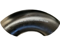 Raccord de tuyauterie en acier au carbone, coude à 90 degrés, coude LR, 4 sch40 A234WPB
