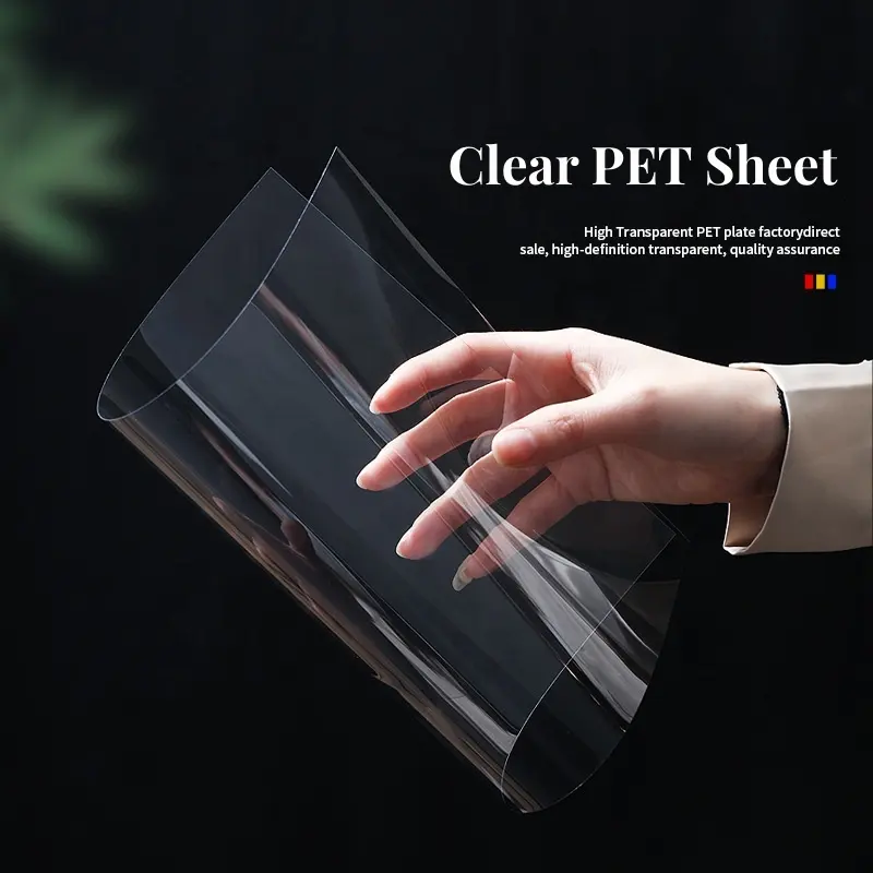 Wholesale Clear PET Sheet 0.4mm 0.5mm PETG Transparent Plastic Sheet