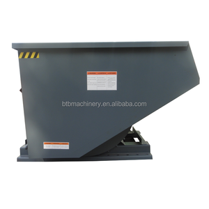 Tolva de carretilla elevadora de alta resistencia, contenedor de recolección de residuos de construcción de acero, contenedor basculante de carretilla elevadora para manejo de materiales - Product Image 5