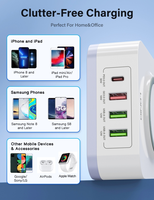 LDNIO AW004 Chargeur sans fil de bureau 32W 3 ports USB et PD Chargeurs sans fil universels Chargeur sans fil de bureau