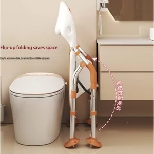 6-Speed Gears Height Adjustable Non-Slip Bath Chair <b>Folding</b> Elderly Bathroom Safety Equipment-Shower Bench <b>Stool</b> Furniture - Product Image 5