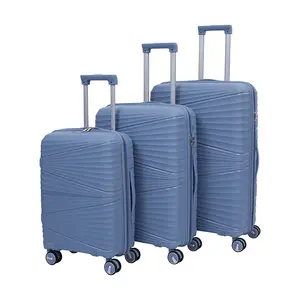 Maletas de viaje Set PP vali hành lý Bộ 3 Mảnh unisex đi du lịch túi phù hợp với trường hợp 4 bánh xe du lịch sang trọng xe đẩy Túi bộ