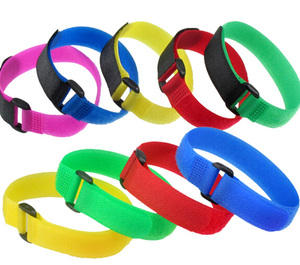 200mm Weiß Und Schwarz Magic Tape 100% Nylon Haken Und Schleife Kabelbinder - Product Image 2