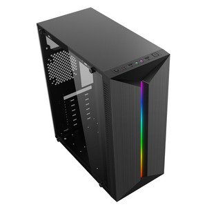Caja de Ordenador ATX de Torre Media con Ventana Lateral, Material de Acero, Puertos USB Frontales, Caja de PC para Juegos - Product Image 3
