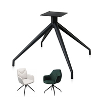 Prix d'usine en gros Cadre de chaise en métal noir Pied Accessoires de meubles Quincaillerie Cadre de chaise de canapé
