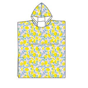 Serviettes de <span class=keywords><strong>bain</strong></span> personnalisées imprimées sur mesure, 100 % coton, <span class=keywords><strong>poncho</strong></span> de <span class=keywords><strong>bain</strong></span> pour enfants, serviette de plage à capuche, serviette de plage personnalisée, fournies par l'usine Yiying - Product Image 3