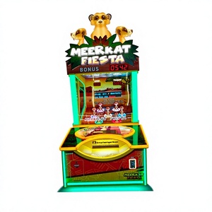 Meerkat Fiesta Ring Toss 1 Player Redemption Arcade <b>Machine</b> LED Ticket Prize Coin Operated Game - Product Image 1