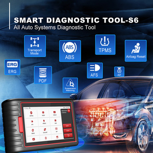 Pembaca kode diagnostik mobil S6, pembaca kode diagnostik mobil profesional dengan layar LCD 6 inci OBD2 untuk pemindai untuk kendaraan 12V - Product Image 5
