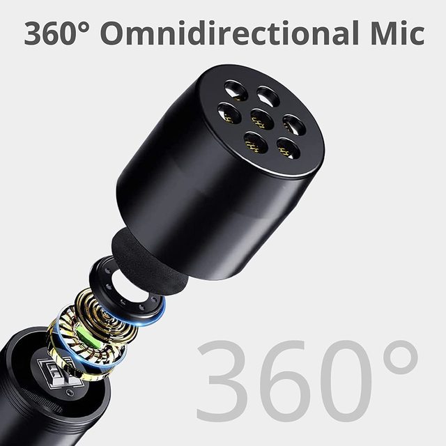 AKmic Mini Wireless Lavalier Mic Noise Cancelling Plug Play for Mobile Phone Live Stream Vlog Interview