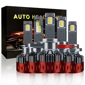 Phares de voiture à LED 6000K A83 H7 H1 9005 9006 H11 H4, éclairage automobile, couleur blanche et jaune - Product Image 1