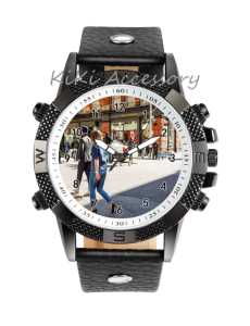 Orologio da Polso con Logo Personalizzato a Basso MOQ, Marchio Privato, Orologio in Pelle al Quarzo, Incisione del Marchio Aziendale e Stampa del Proprio Nome - Product Image 3