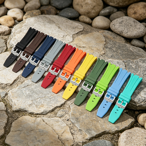 Bracelet en caoutchouc fluoré FKM de luxe 26 mm avec boucle déployante pour modèles AP <span class=keywords><strong>15500</strong></span> 15400 26331, compatible avec les montres intelligentes, respirant - Product Image 2