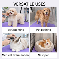 Tapis de bain pour chien en silicone durable, antidérapant, résistant à l'humidité, antistatique, produits de toilettage pour animaux de compagnie