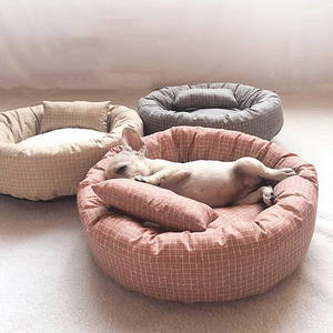 Venta al por mayor de diseño personalizado lavable elevado grande XL colorido suave cálido lujo gato camas para perros grandes - Product Image 3